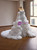 White Mermaid Seuqins Strapless Wedding Dress