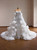 White Mermaid Seuqins Strapless Wedding Dress