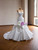 White Mermaid Satin Strapless Pleats Wedding Dress