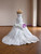 White Mermaid Satin Strapless Pleats Wedding Dress