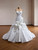 White Mermaid Satin Strapless Pleats Wedding Dress