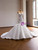 White Mermaid Satin Lace Strapless Wedding Dress