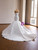 White Mermaid Satin Lace Strapless Wedding Dress