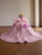 Pink Tulle Strapless Appliques Prom Dress