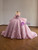 Pink Tulle Strapless Appliques Prom Dress