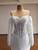 White Mermaid Tulle Lace Long Sleeve Wedding Dress