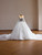White Tulle Sequins Strapless Wedding Dress