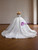 White Tulle Sequins Beading Wedding Dress
