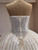 Light Champagne Tulle Strapless Beading Wedding Dress
