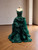 Green Tulle Straps Beading Prom Dress