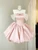 Pink Satin Off the Shoulder Homecoming Dress
