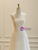 Champagne Tulle One Shoulder Pleats Wedding Dress