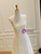 Champagne Tulle One Shoulder Pleats Wedding Dress