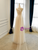Champagne Tulle One Shoulder Pleats Wedding Dress