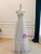 Tulle Sequins Strapless Beading Bow Prom Dress