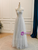 Tulle Sequins Strapless Beading Bow Prom Dress
