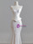 Beige White Mermaid Strapless Pearls Wedding Dress