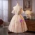 Champagne Tulle Sequins Beading Homecoming Dress