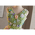 Green Tulle V-neck Flower Homecoming Dress