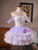 Purple Tulle Off the Shoulder Flower Homecoming Dress