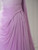 Violet Color Strapless Pleats Prom Dress