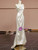 Champagne Print Appliques Wedding Dress