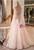 Pink Tulle Sequins Strapless Prom Dress