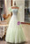 Green Tulle Sequins Strapless Prom Dress