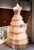 Champagne Tulle Tiers Sequins Prom Dress