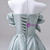 Green Satin Strapless Flower Quinceanera Dress