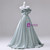 Green Satin Strapless Flower Quinceanera Dress
