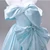 Blue Off the Shoulder Bow Quinceanera Dress