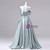 Green Satin Off the Shoulder Bow Quinceanera Dress