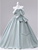 Green Satin Off the Shoulder Bow Quinceanera Dress