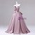 Pink Satin Off the Shoulder Quinceanera Dress