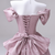 Pink Satin Off the Shoulder Quinceanera Dress