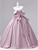 Pink Satin Off the Shoulder Bow Quinceanera Dress