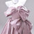 Pink Satin Off the Shoulder Bow Quinceanera Dress