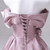 Pink Satin Off the Shoulder Flower Quinceanera Dress