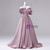 Pink Satin Off the Shoulder Beading Quinceanera Dress