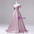 Pink Satin Off the Shoulder Quinceanera Dress