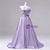 Purple Satin Off the Shoulder Flower Quinceanera Dress
