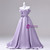 Purple Satin Off the Shoulder Flower Quinceanera Dress