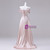 Pink Satin Off the Shoulder Pleats Prom Dress