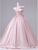 Pink Halter Pleas Flower Quinceanera Dress