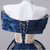Navy Blue Off the Shoulder Sequins Quinceanera Dress