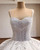 White Tulle Sequins Straps Wedding Dress