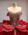 Red Tulle Sequins Appliques Prom Dress