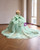Green Tulle Sequins Appliques Prom Dress