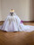 Purple Off the Shoulder Tulle Appliques Prom Dress